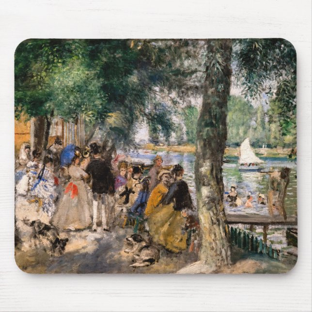 Pierre-Auguste Renoir - Seine-Badezone Mousepad (Vorne)