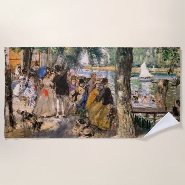 Pierre-Auguste Renoir - Seine-Badezone Strandtuch (Vorderseite)