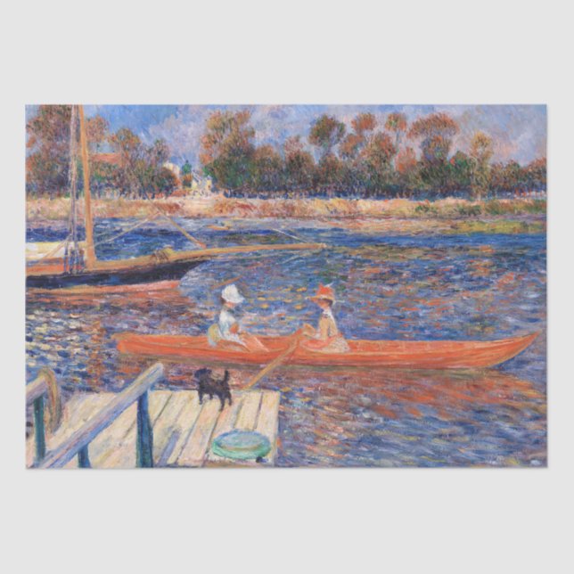 Pierre-Auguste Renoir - Seine in Argenteuil Seidenpapier (Vorderseite)