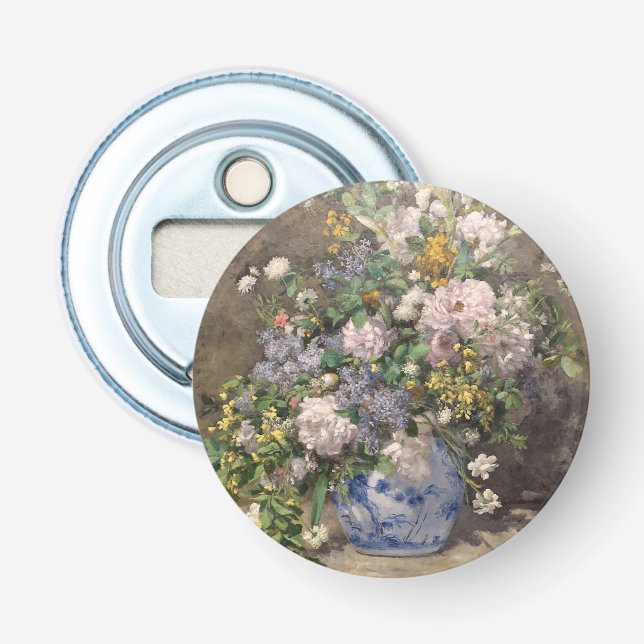 Pierre-Auguste Renoir Spring Bouquet Flaschenöffner (Vorderseite)