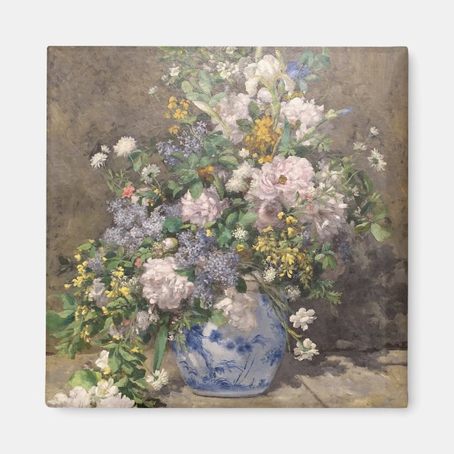 Pierre-Auguste Renoir Spring Bouquet Magnet (Vorne)