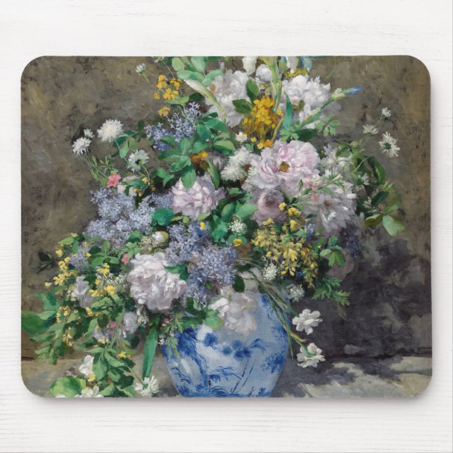 Pierre-Auguste Renoir - Spring Bouquet Mousepad (Vorne)