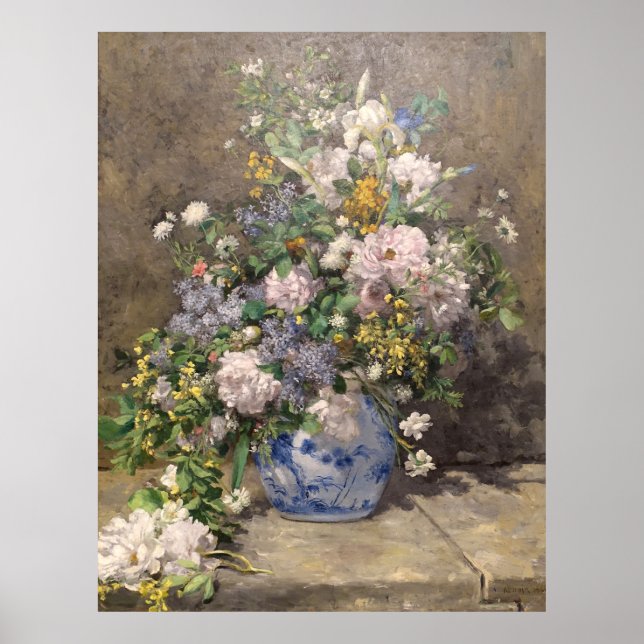 Pierre-Auguste Renoir Spring Bouquet Poster (Vorne)