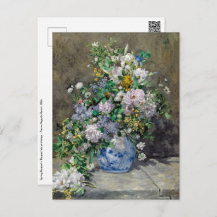 Pierre-Auguste Renoir - Spring Bouquet Postkarte
