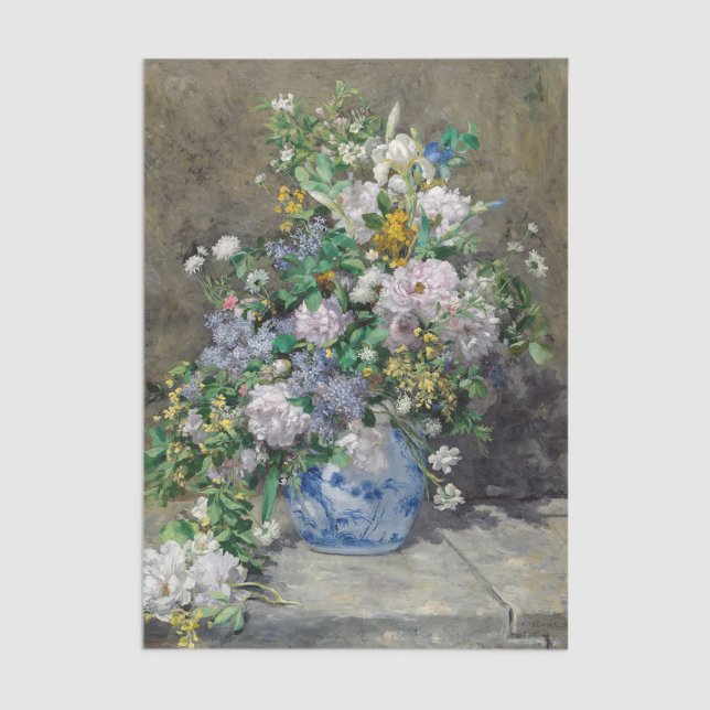 Pierre-Auguste Renoir - Spring Bouquet Seidenpapier (Von Creator hochgeladen)