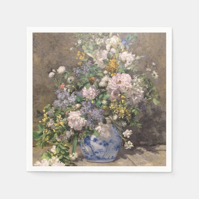 Pierre-Auguste Renoir Spring Bouquet Serviette (Vorderseite)