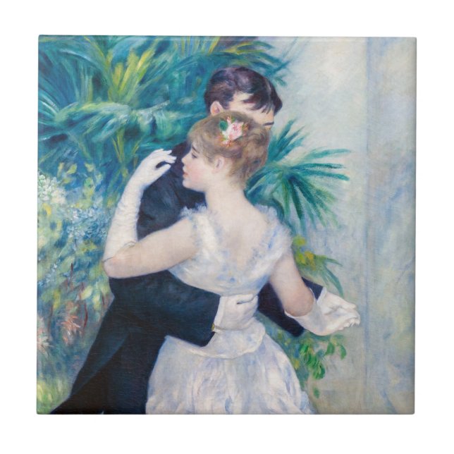 Pierre-Auguste Renoir - Stadttanz Fliese (Vorderseite)