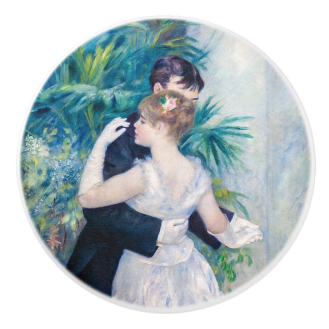 Pierre-Auguste Renoir - Stadttanz Keramikknauf (Vorderseite)