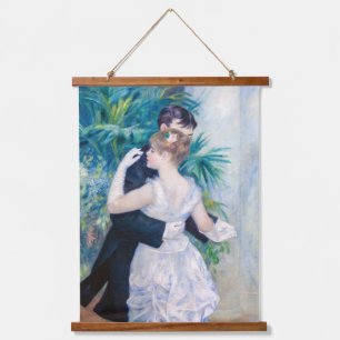Pierre-Auguste Renoir - Stadttanz Wandteppich Mit Holzrahmen