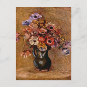Pierre Auguste Renoir Stillleben mit Anemones Feiertagspostkarte