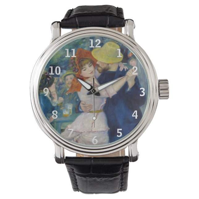 Pierre-Auguste Renoir - Tanz im Bougival Armbanduhr (Vorderseite)