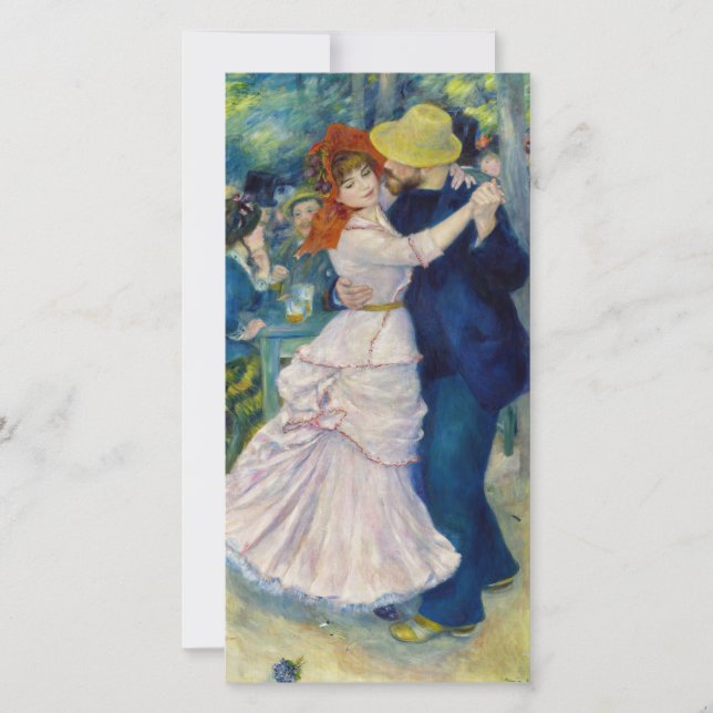 Pierre-Auguste Renoir - Tanz im Bougival Dankeskarte (Vorderseite)