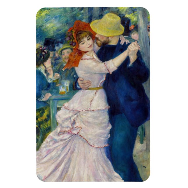 Pierre-Auguste Renoir - Tanz im Bougival Magnet (Vertikal)