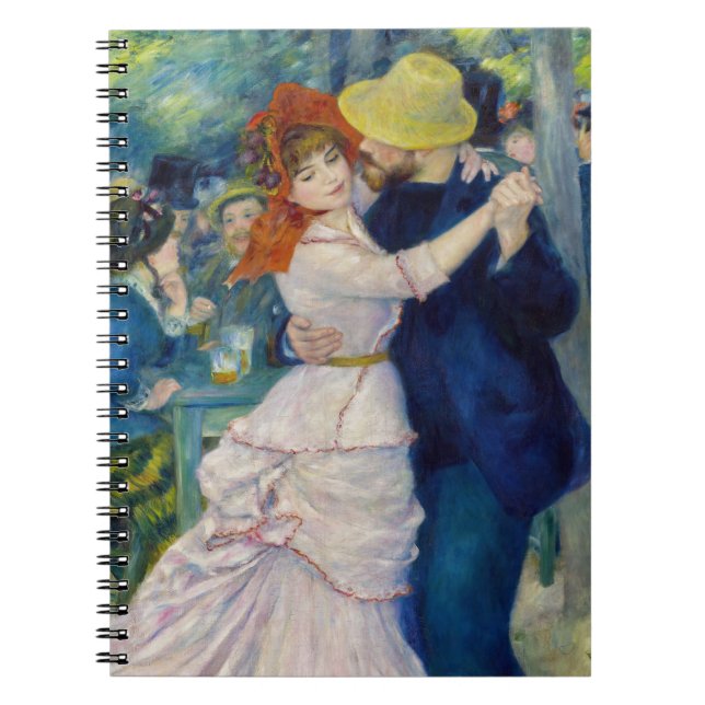 Pierre-Auguste Renoir - Tanz im Bougival Notizblock (Vorderseite)