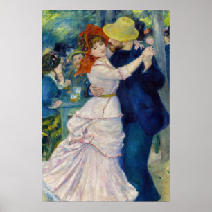 Pierre-Auguste Renoir - Tanz im Bougival Poster