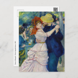 Pierre-Auguste Renoir - Tanz im Bougival Postkarte