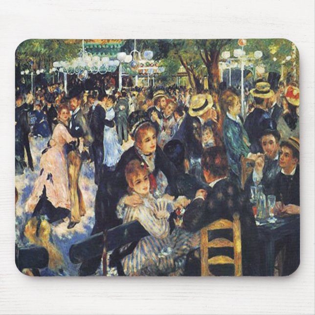 Pierre Auguste Renoir - tanzen Sie an La G Le Mousepad (Vorne)