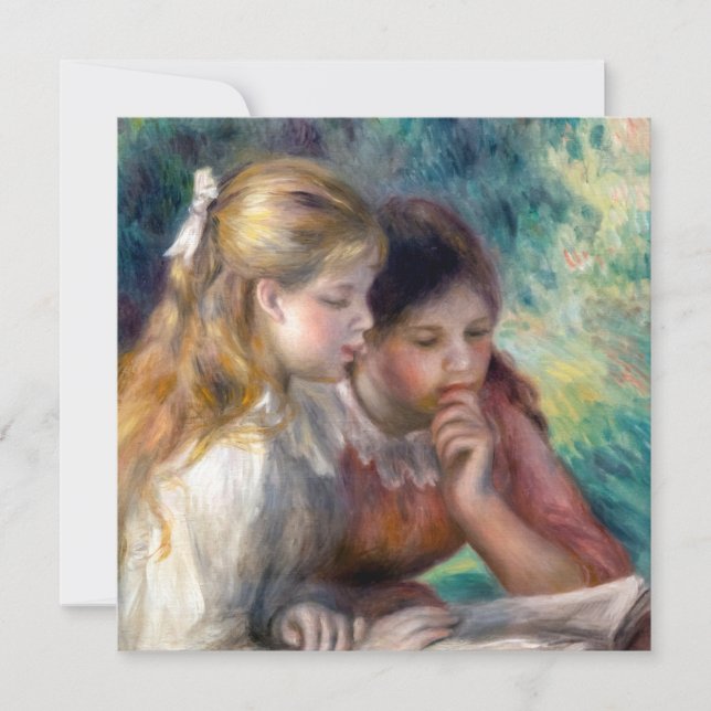 Pierre-Auguste Renoir - The Reading Einladung (Vorderseite)