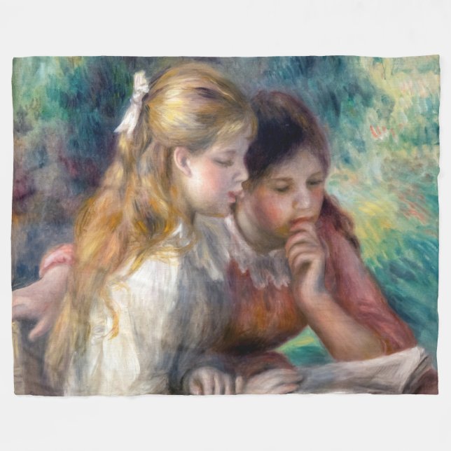 Pierre-Auguste Renoir - The Reading Fleecedecke (Vorderseite (Horizontal))