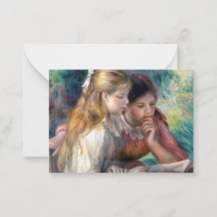 Pierre-Auguste Renoir - The Reading Mitteilungskarte