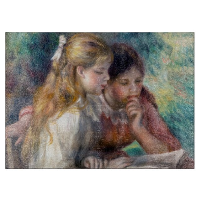 Pierre-Auguste Renoir - The Reading Schneidebrett (Vorderseite)