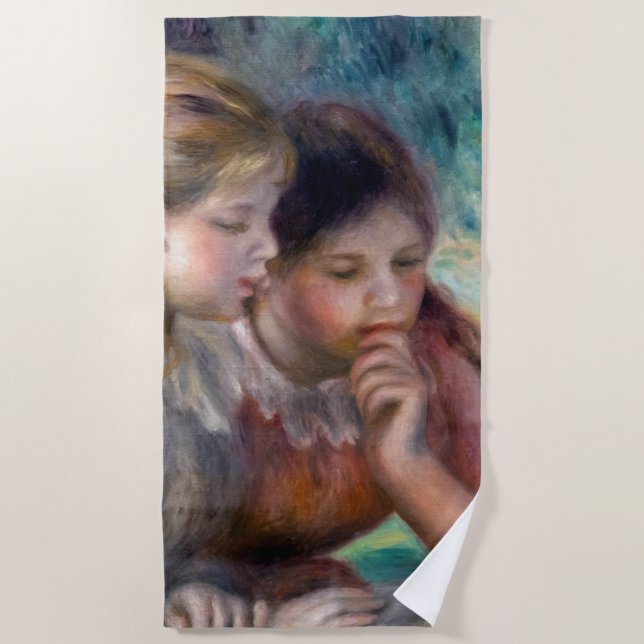 Pierre-Auguste Renoir - The Reading Strandtuch (Vorderseite)