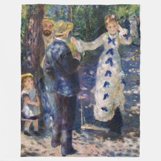 Pierre-Auguste Renoir - The Swing Fleecedecke (Vorderseite)