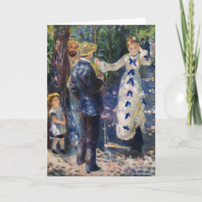Pierre-Auguste Renoir - The Swing Karte (Vorderseite)