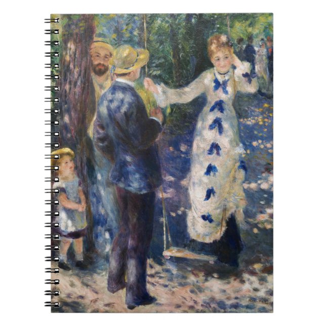 Pierre-Auguste Renoir - The Swing Notizblock (Vorderseite)