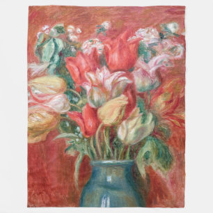 Pierre-Auguste Renoir - Tulip Bouquet Fleecedecke