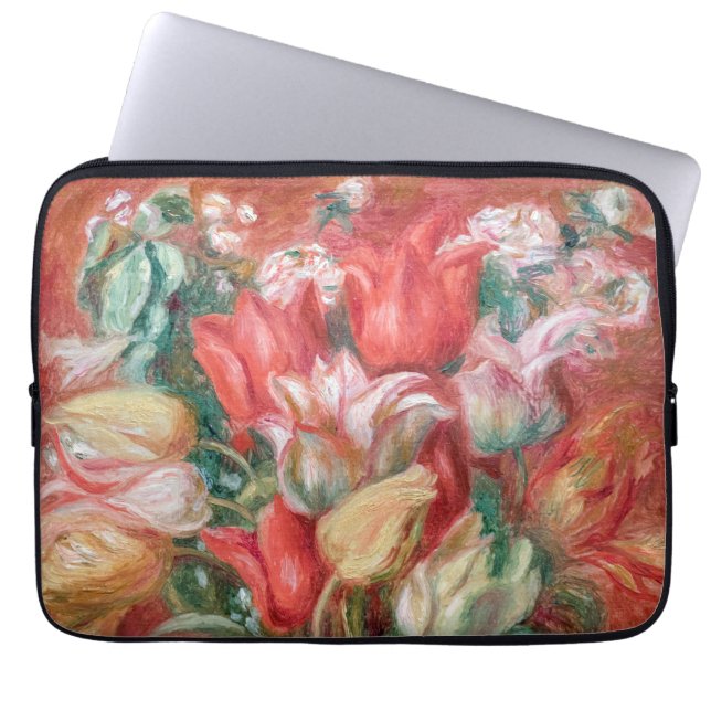 Pierre-Auguste Renoir - Tulip Bouquet Laptopschutzhülle (Vorderseite)