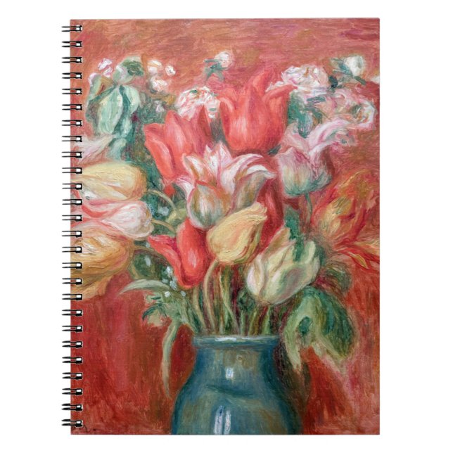 Pierre-Auguste Renoir - Tulip Bouquet Notizblock (Vorderseite)