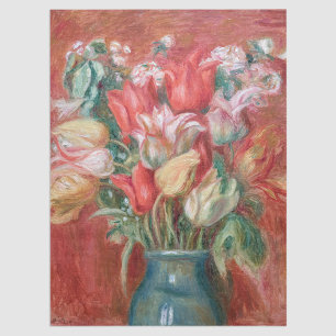 Pierre-Auguste Renoir - Tulip Bouquet Seidenpapier