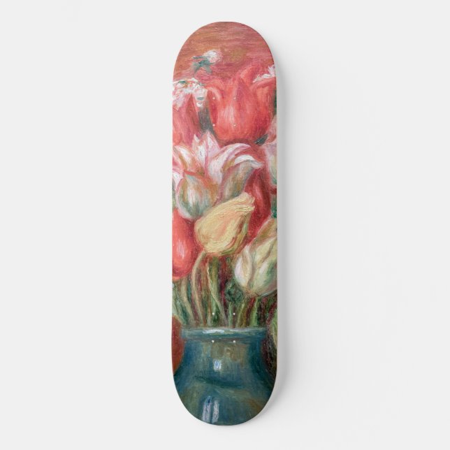 Pierre-Auguste Renoir - Tulip Bouquet Skateboard (Vorderseite)