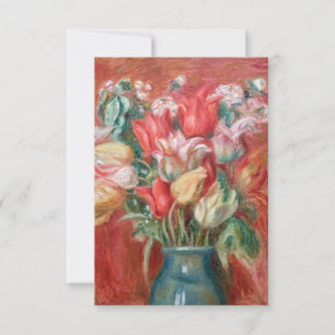 Pierre-Auguste Renoir - Tulpenstrauß Dankeskarte