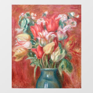 Pierre-Auguste Renoir - Tulpenstrauß Fensteraufkleber