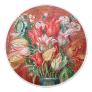 Pierre-Auguste Renoir - Tulpenstrauß Keramikknauf