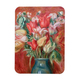 Pierre-Auguste Renoir - Tulpenstrauß Magnet