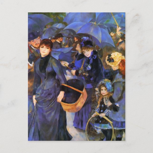 Pierre-Auguste Renoir-Umbrellas Postkarte (Vorderseite)