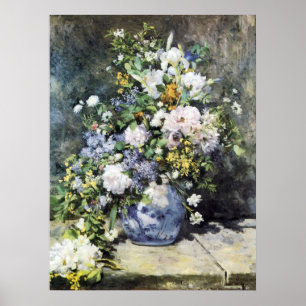 Pierre-Auguste Renoir, Vase der Blume Poster