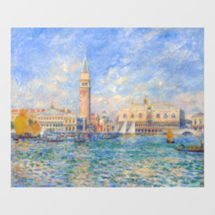 Pierre-Auguste Renoir - Venedig, der Dogenpalast Fensteraufkleber