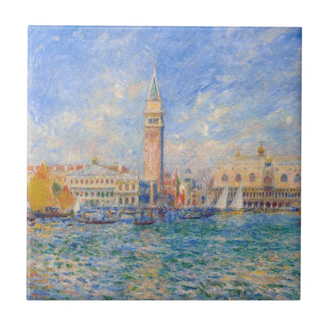 Pierre-Auguste Renoir - Venedig, der Dogenpalast Fliese (Vorderseite)