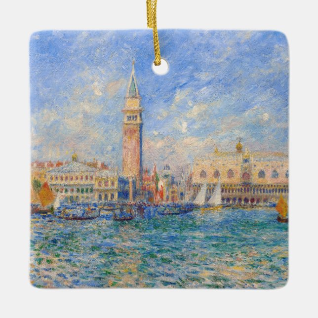 Pierre-Auguste Renoir - Venedig, der Dogenpalast Keramikornament (Vorderseite)