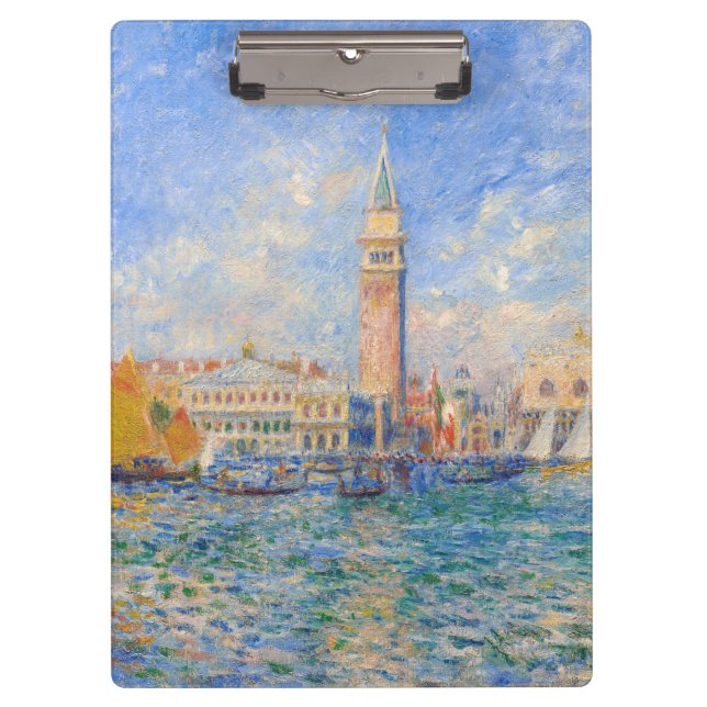 Pierre-Auguste Renoir - Venedig, der Dogenpalast Klemmbrett (Vorderseite)