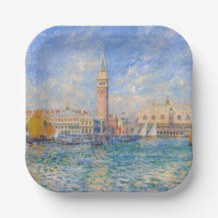 Pierre-Auguste Renoir - Venedig, der Dogenpalast Pappteller