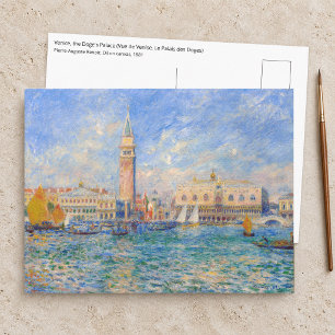 Pierre-Auguste Renoir - Venedig, der Dogenpalast Postkarte