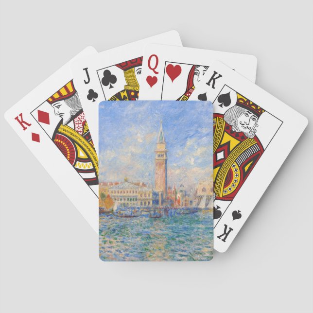 Pierre-Auguste Renoir - Venedig, der Dogenpalast Spielkarten (Rückseite)