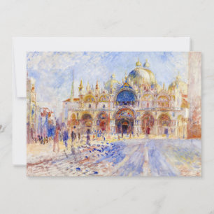 Pierre-Auguste Renoir - Venedig, Piazza San Marco Dankeskarte