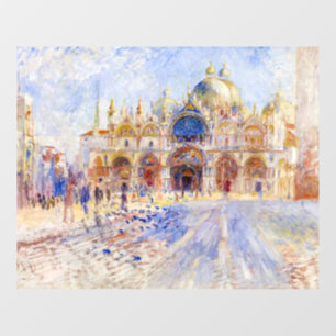 Pierre-Auguste Renoir - Venedig, Piazza San Marco Fensteraufkleber