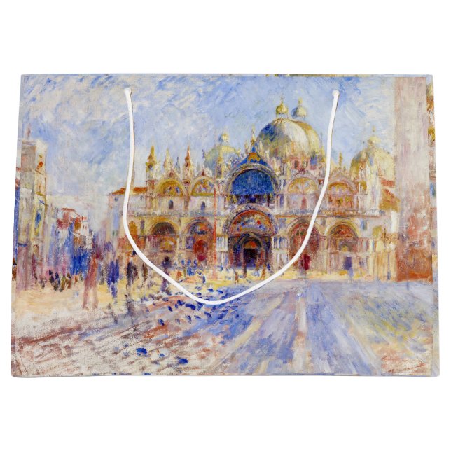 Pierre-Auguste Renoir - Venedig, Piazza San Marco Große Geschenktüte (Vorderseite)